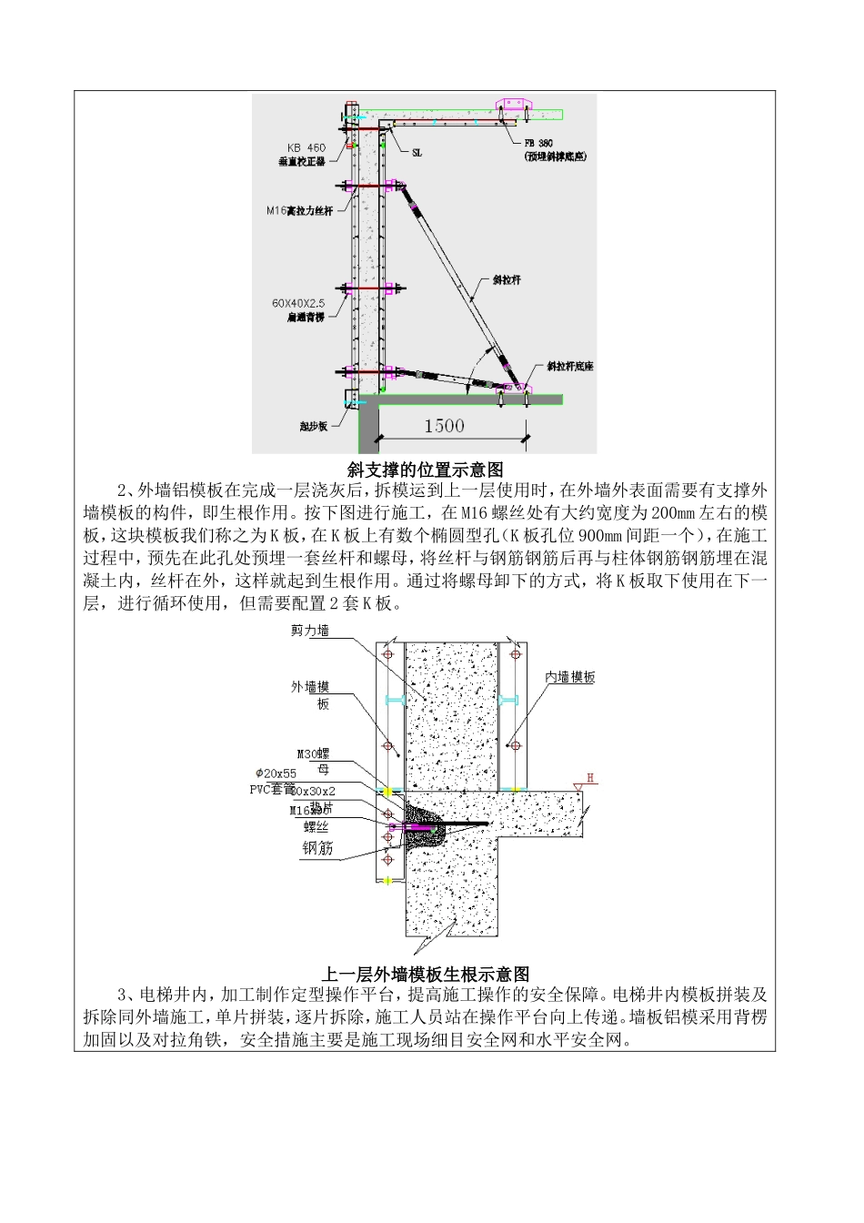 铝合金模板技术交底记录表_第2页