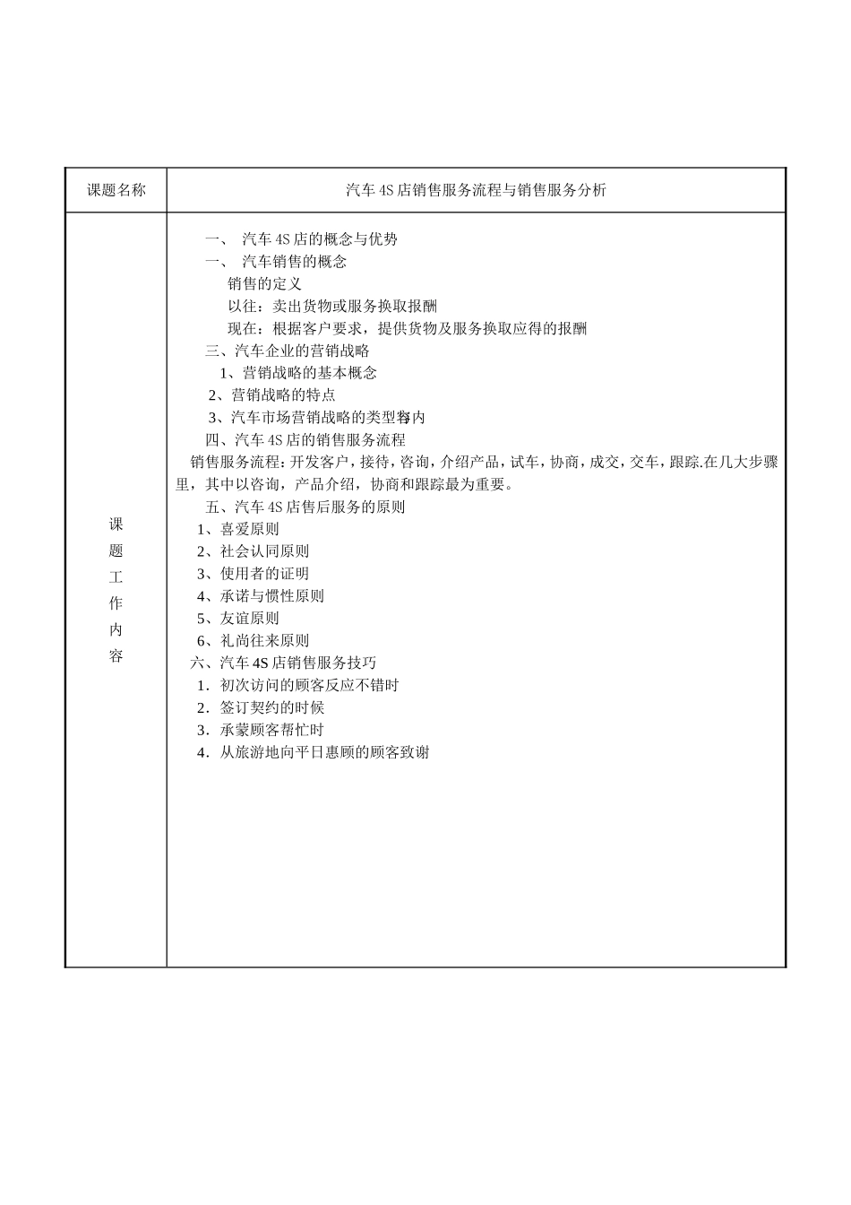 汽车4S店销售服务流程及销售服务分析  工商管理专业_第2页