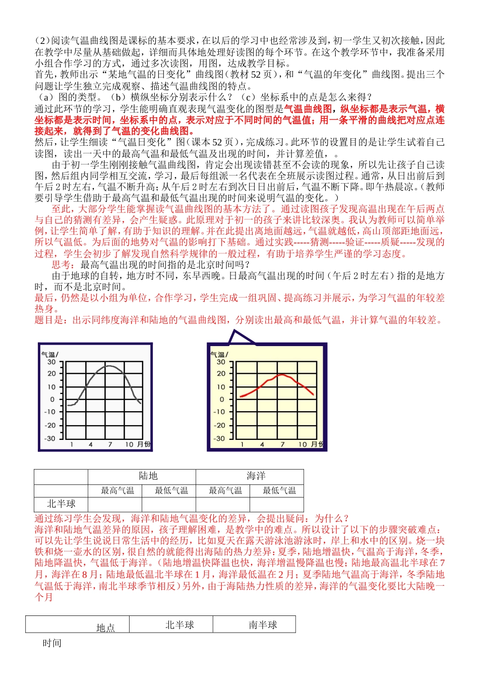 气温的变化和分布教学设计（第一课时）_第2页