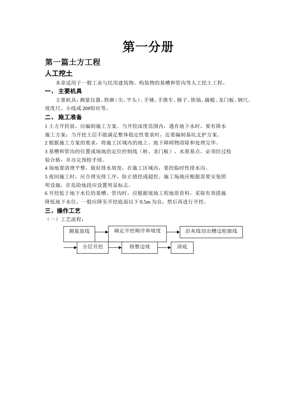 第一分册 土方工程  知识点汇总_第1页