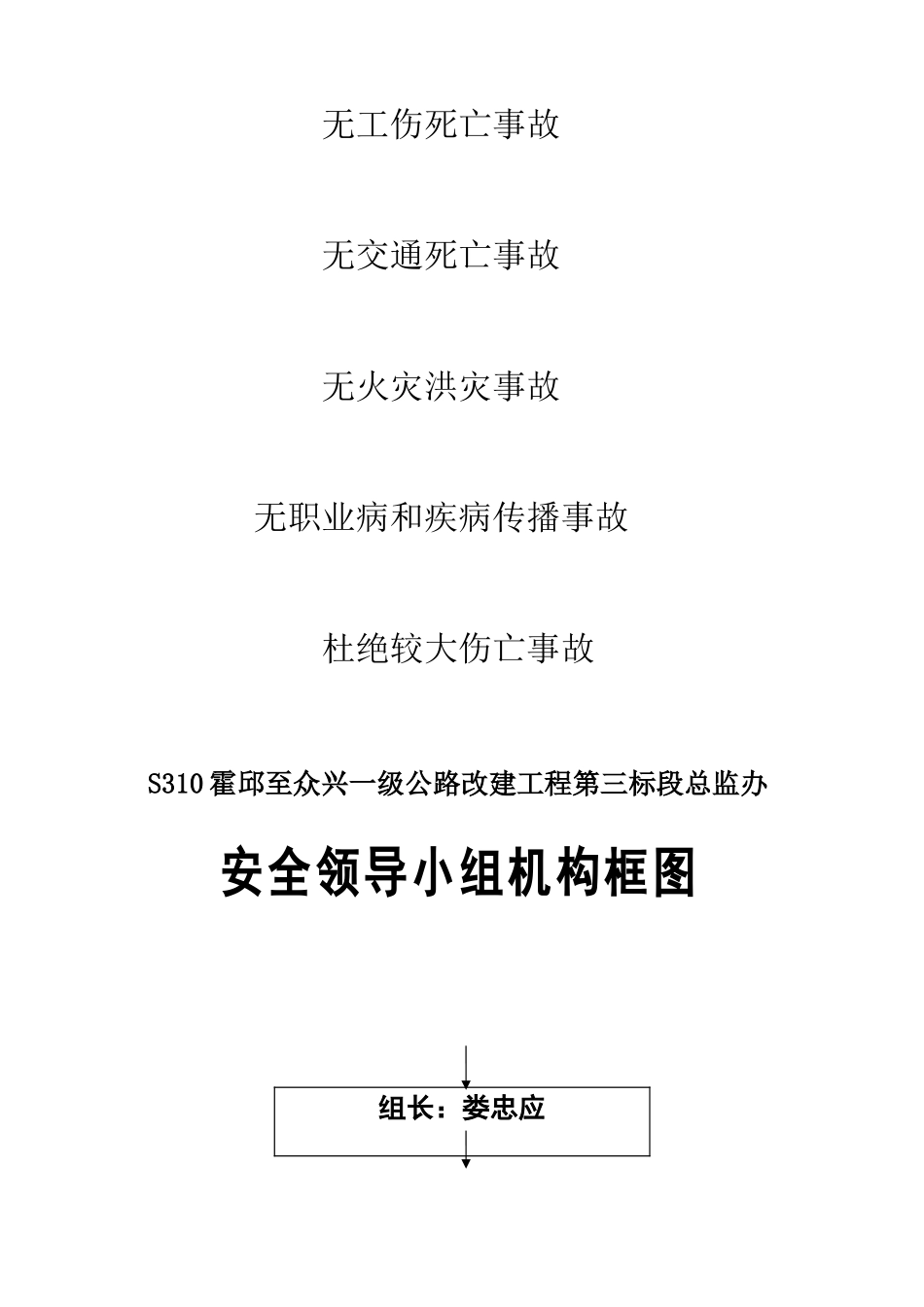 一级公路改建工程第三标段监理安全保证体系_第2页