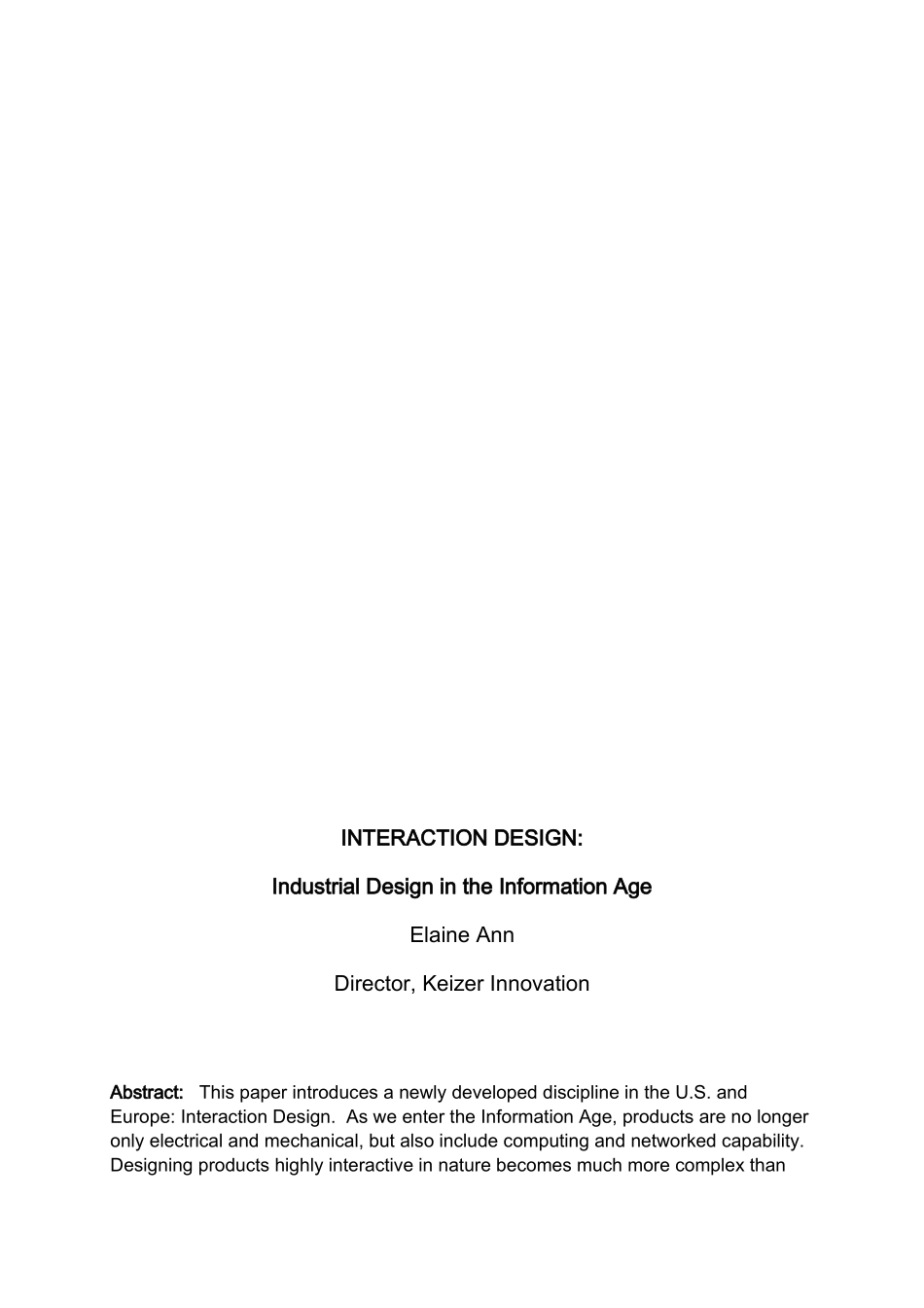 信息时代的工业设计 外文翻译_第3页