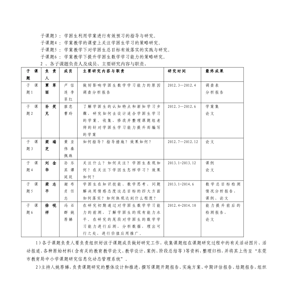 课题《小学数学学案教学下提升学困生学习能力的研究》开题报告_第3页