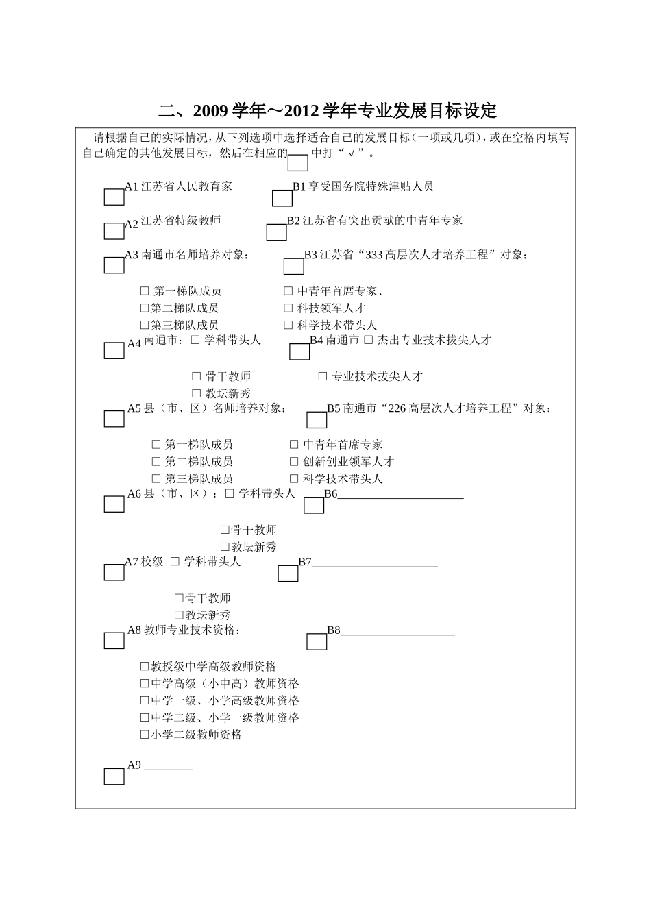 市中小学教师专业发展规划书_第2页