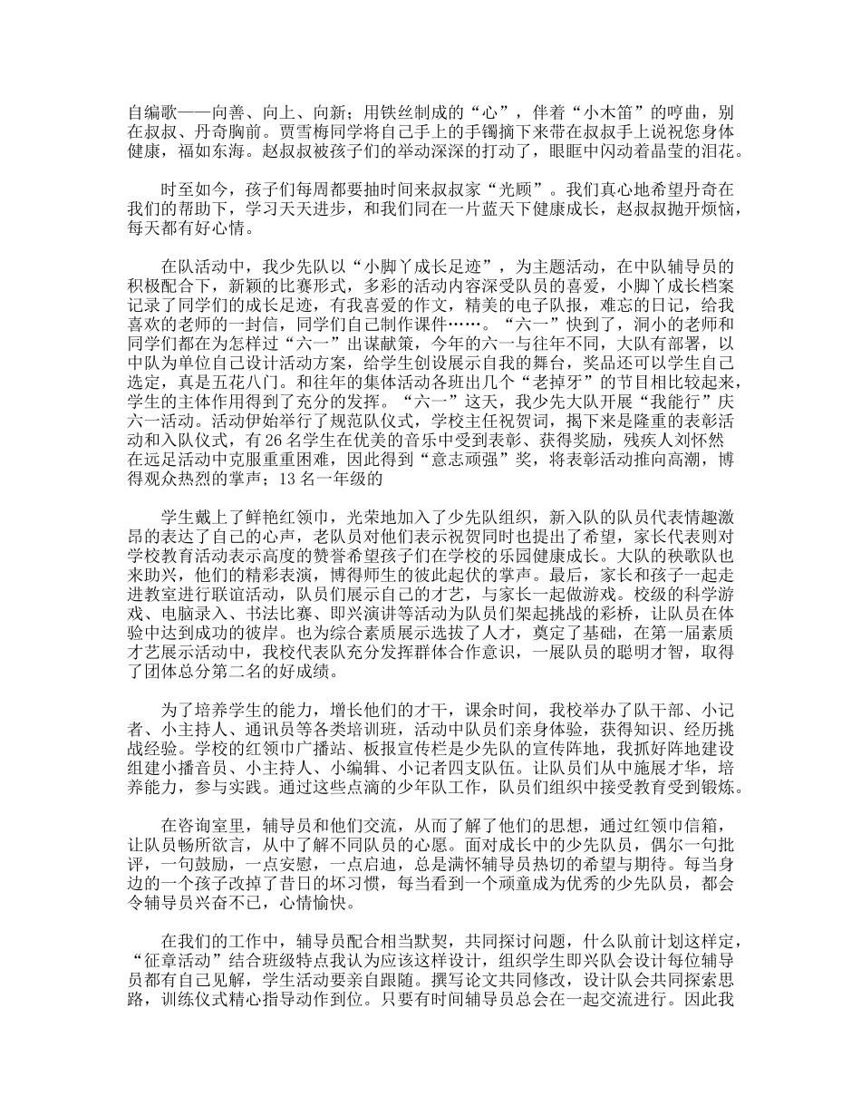 少先队活动总结_第3页