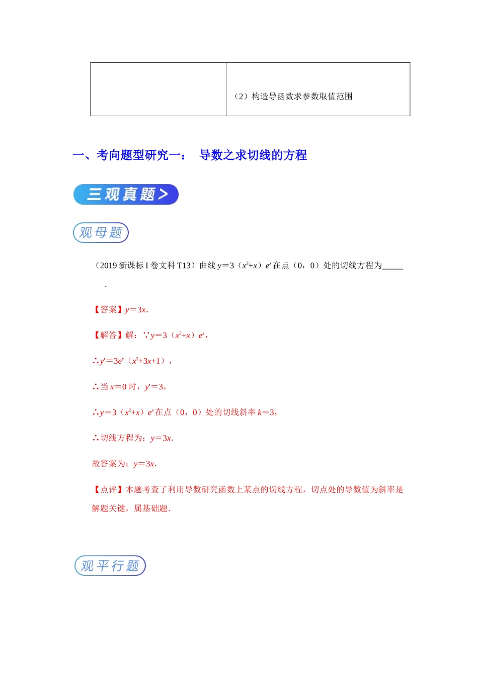 高考数学专题导数模拟试卷_第3页