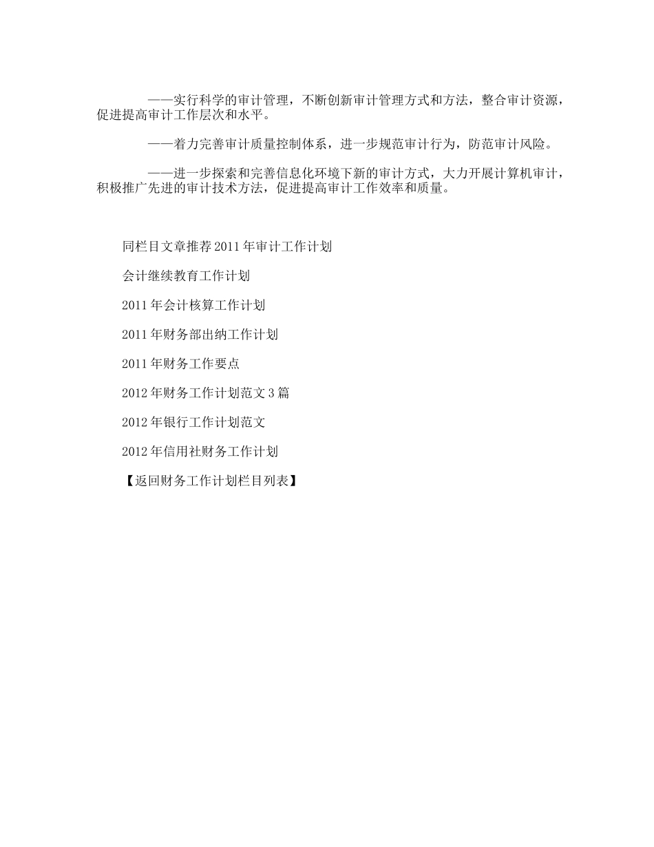 审计工作发展规划_第2页