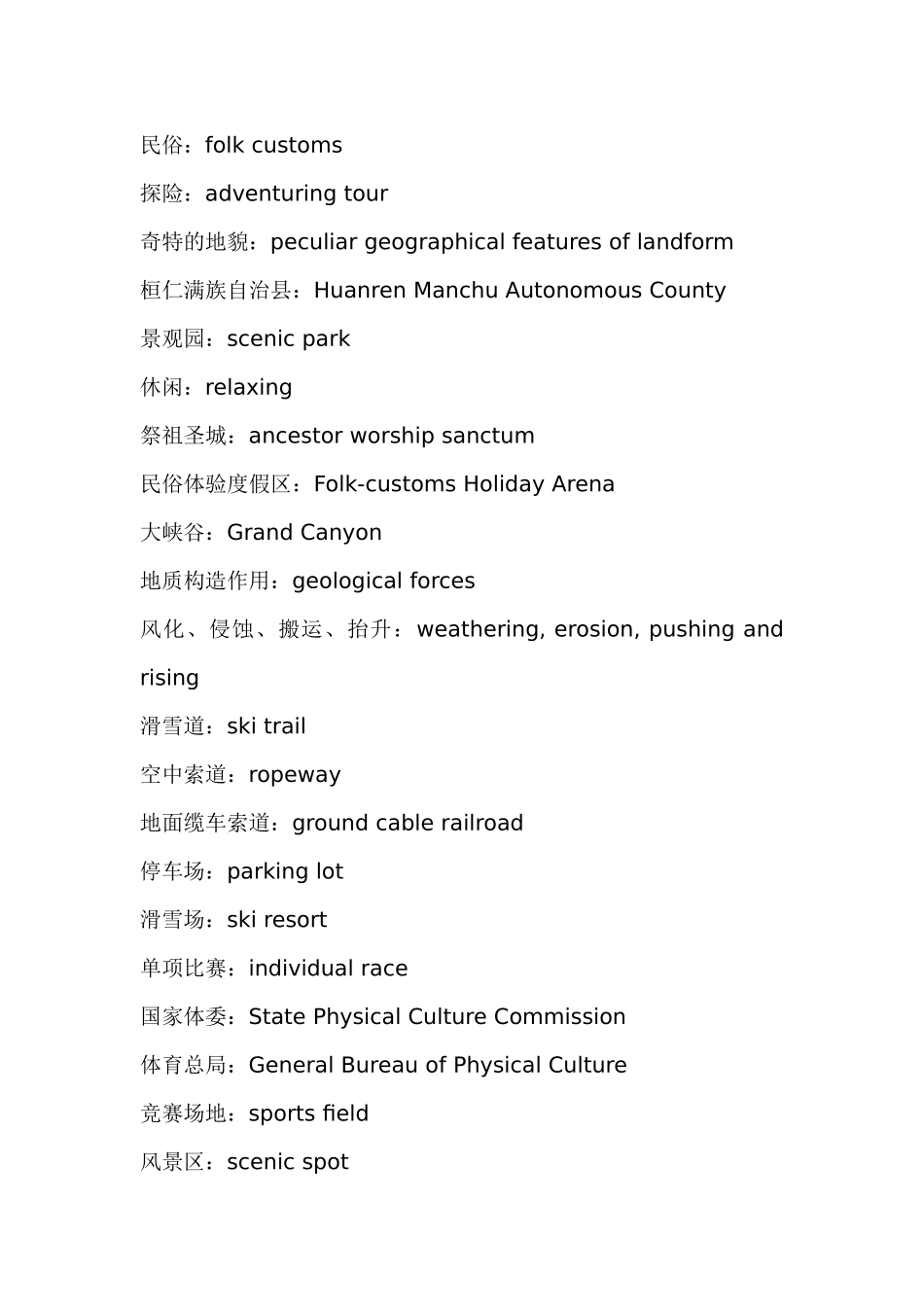 发详地：birthplace  旅游英文单词汇总_第2页