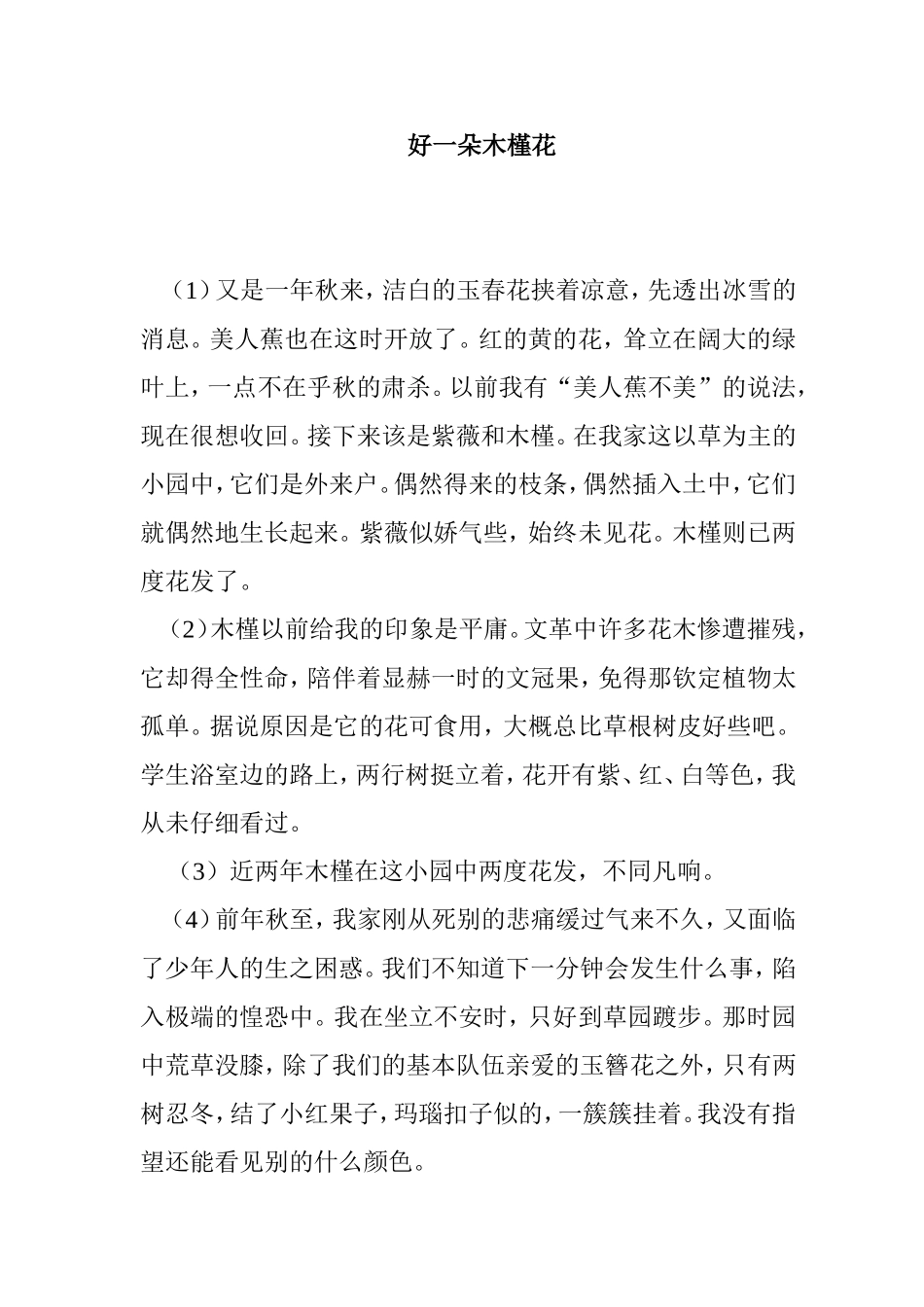 好一朵木槿花_第1页