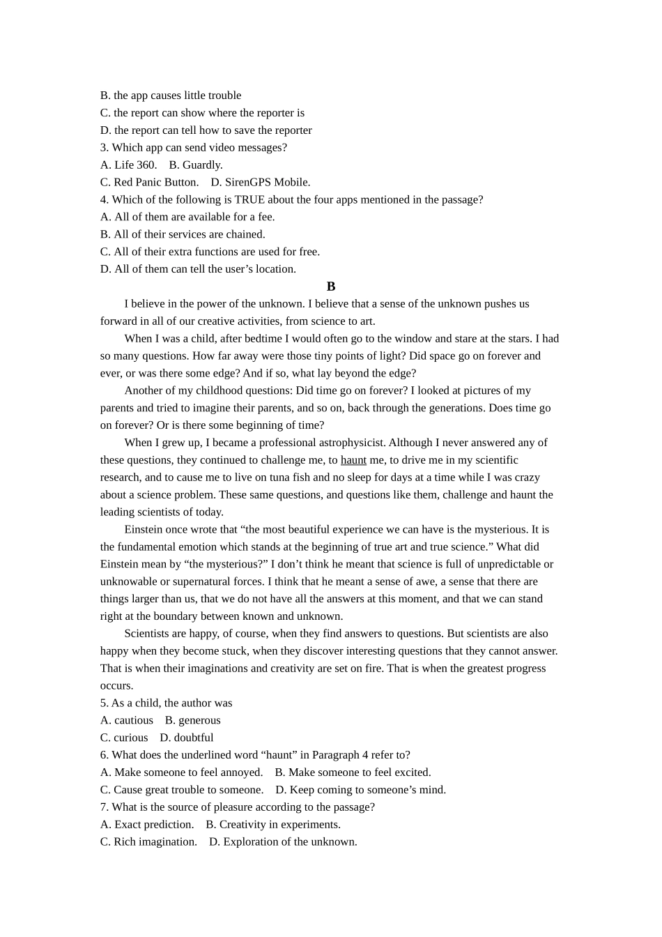 河津二中学年高三9月份月考英语试题_第2页