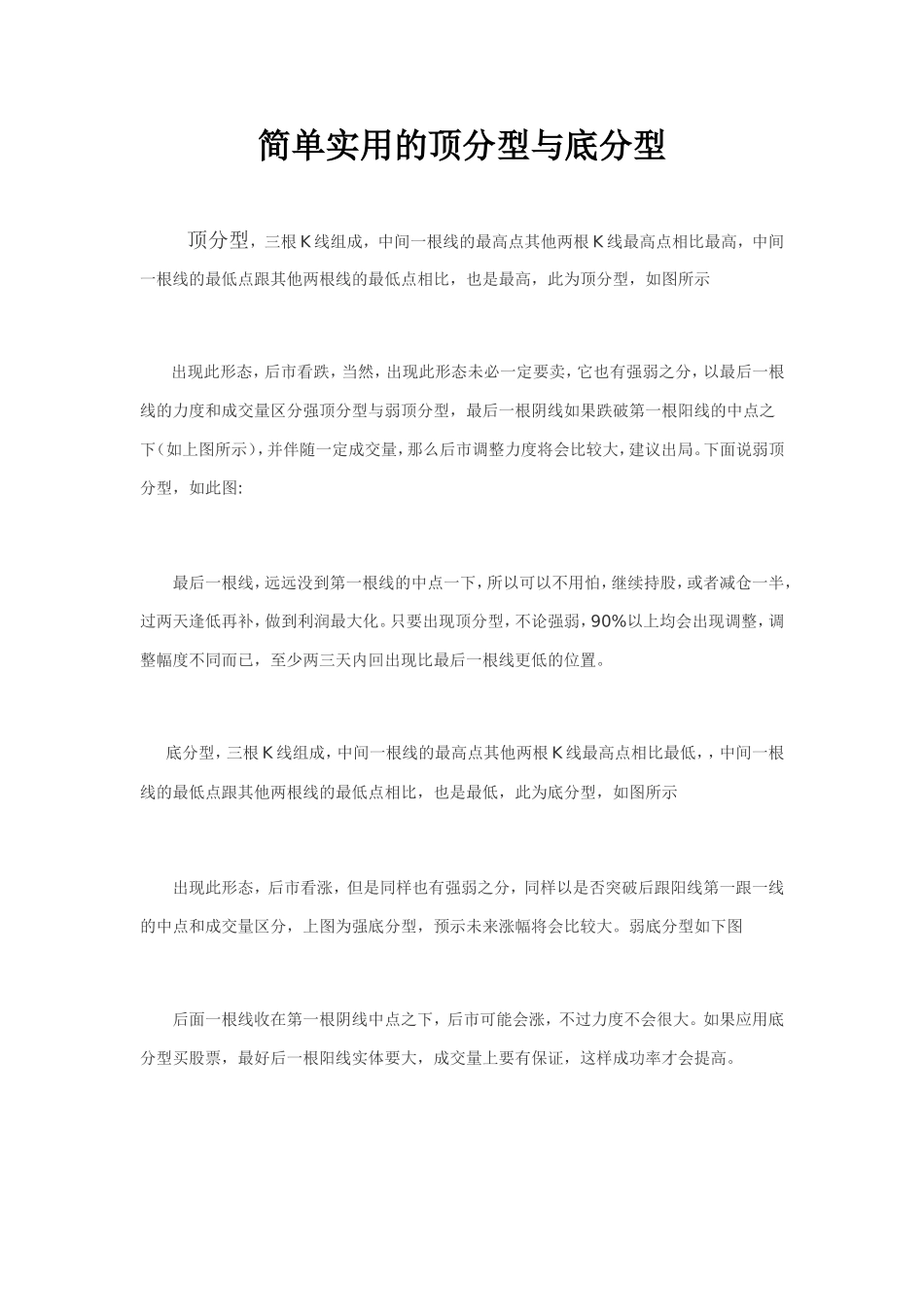 简单实用的顶分型与底分型_第1页