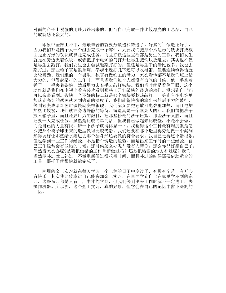金工实习报告--材料学院高分子系专业 大学生_第3页