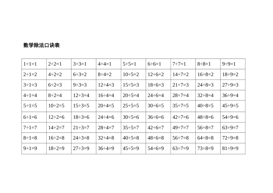 数学乘法口诀表_第2页
