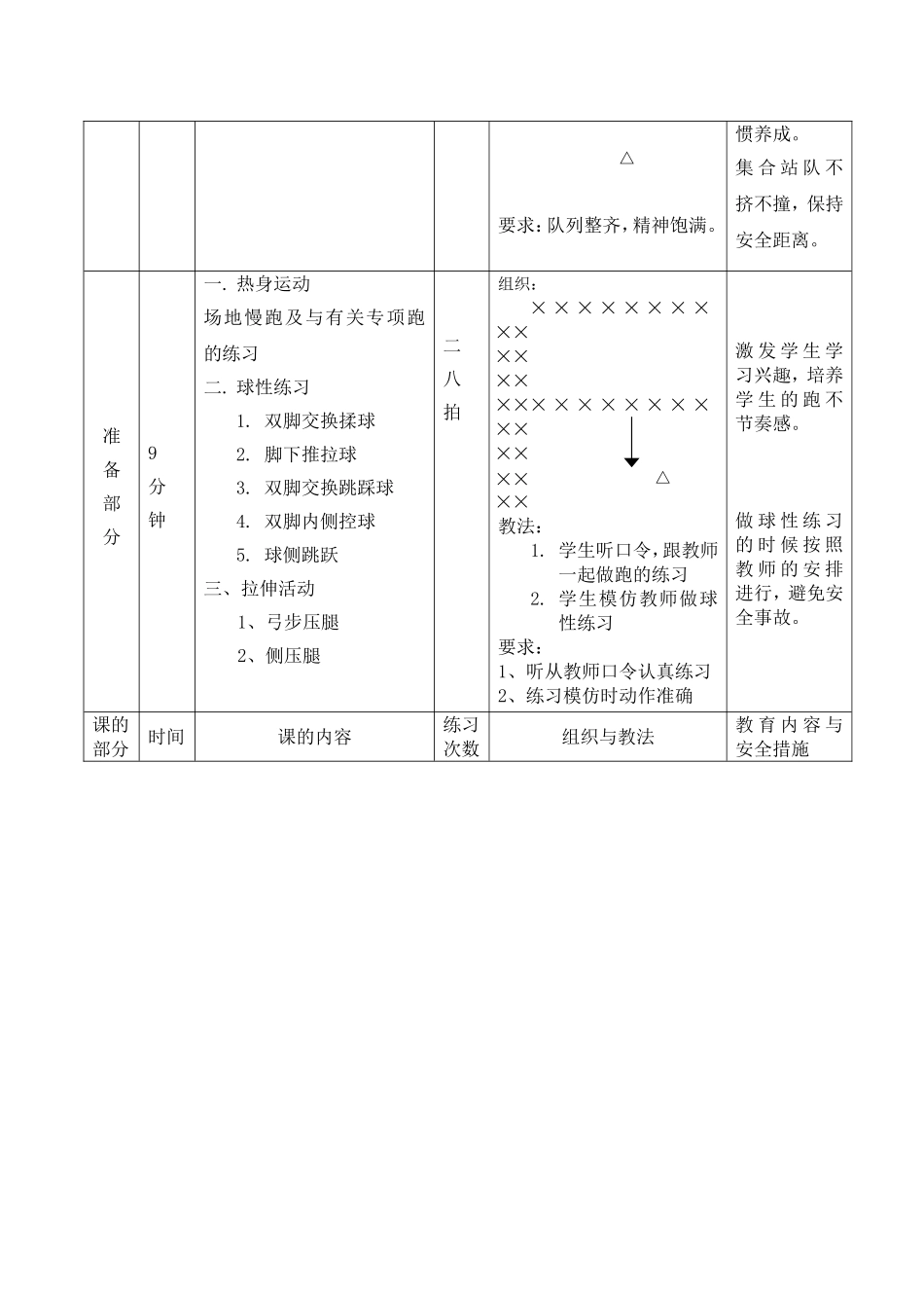 脚内侧踢球  三年级教学教案_第2页