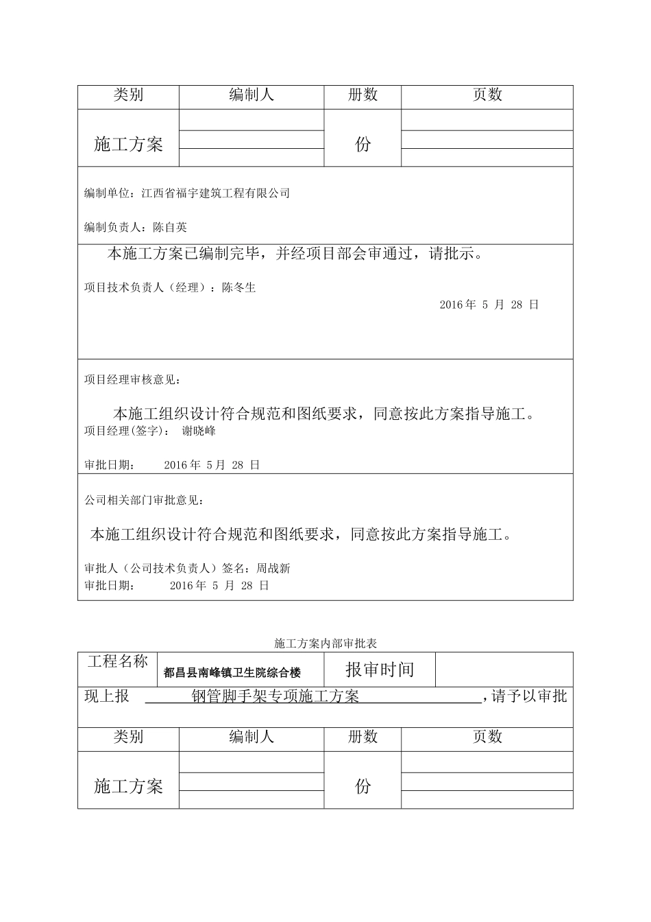 施工方案内部审批表_第2页