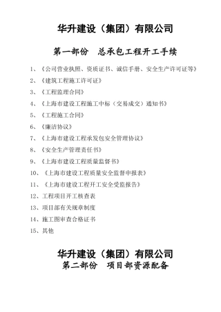 建设（集团）有限公司工程项目办理手续汇总