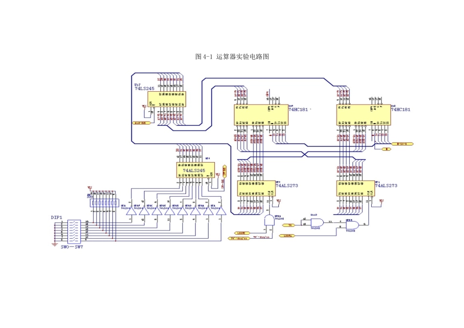 运算器实验计算机课程_第3页
