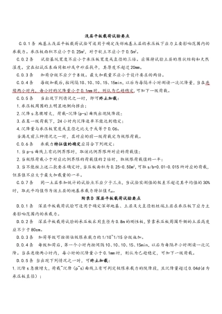 浅层平板载荷试验要点