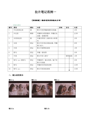 拉片笔记范例一