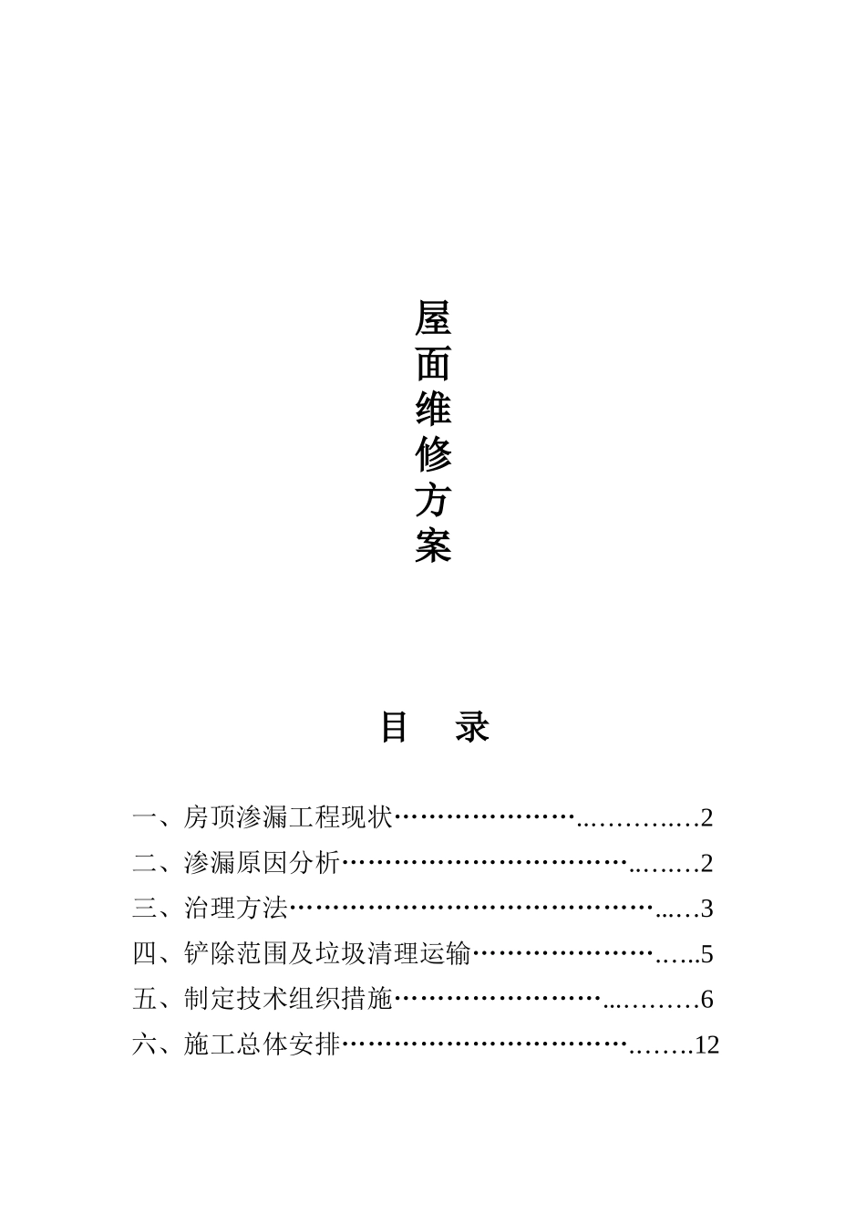 屋面维修方案_第1页