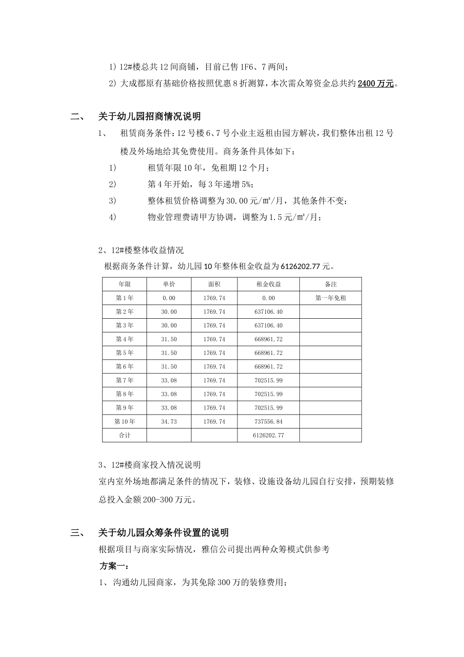 幼儿园众筹方案_第2页