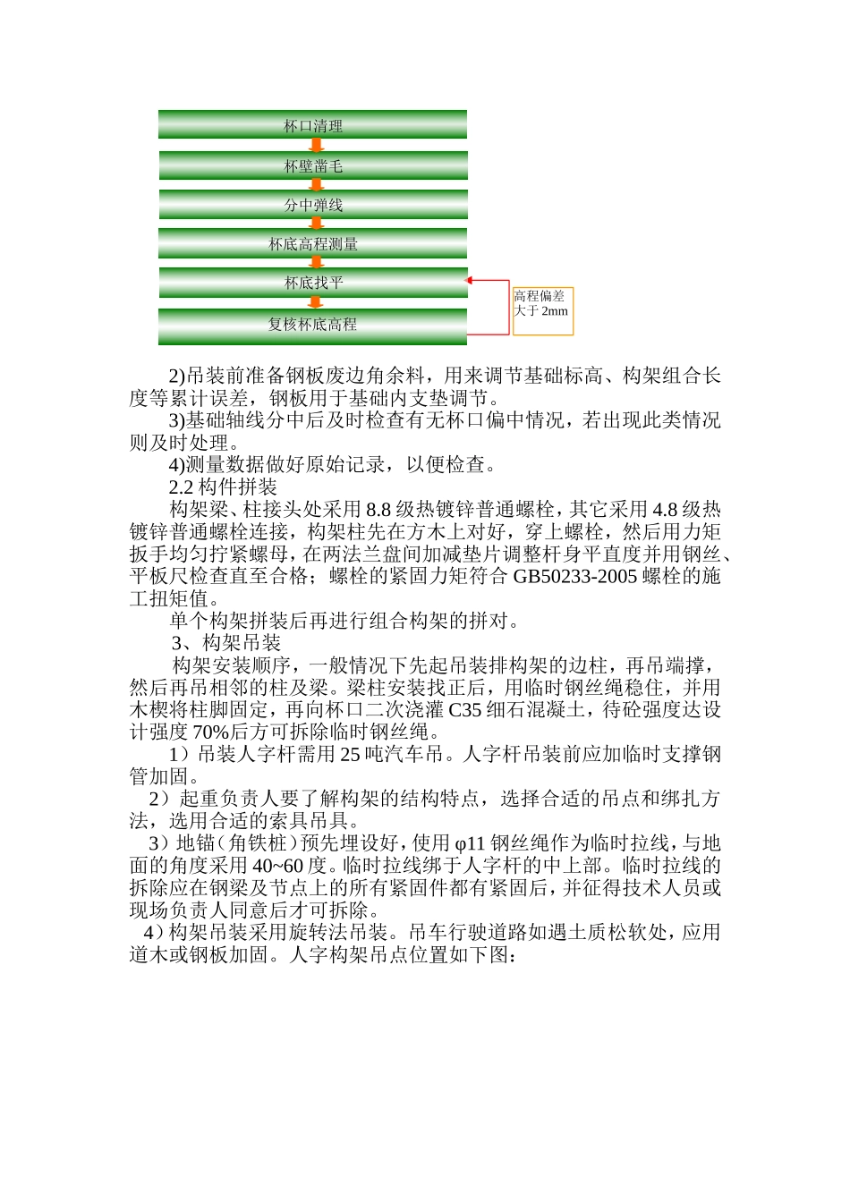 鲁朗110kV输变电工程施工Ⅲ标段110KV构、支架施工方案_第3页