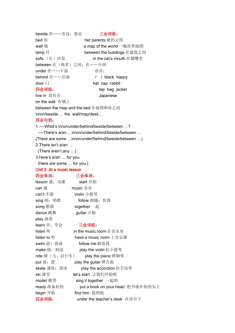 牛津小学英语5A基础知识小结_第2页