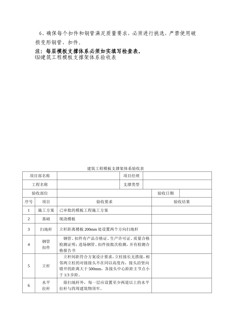 模板支撑体系检查验收及使用一般规定_第3页