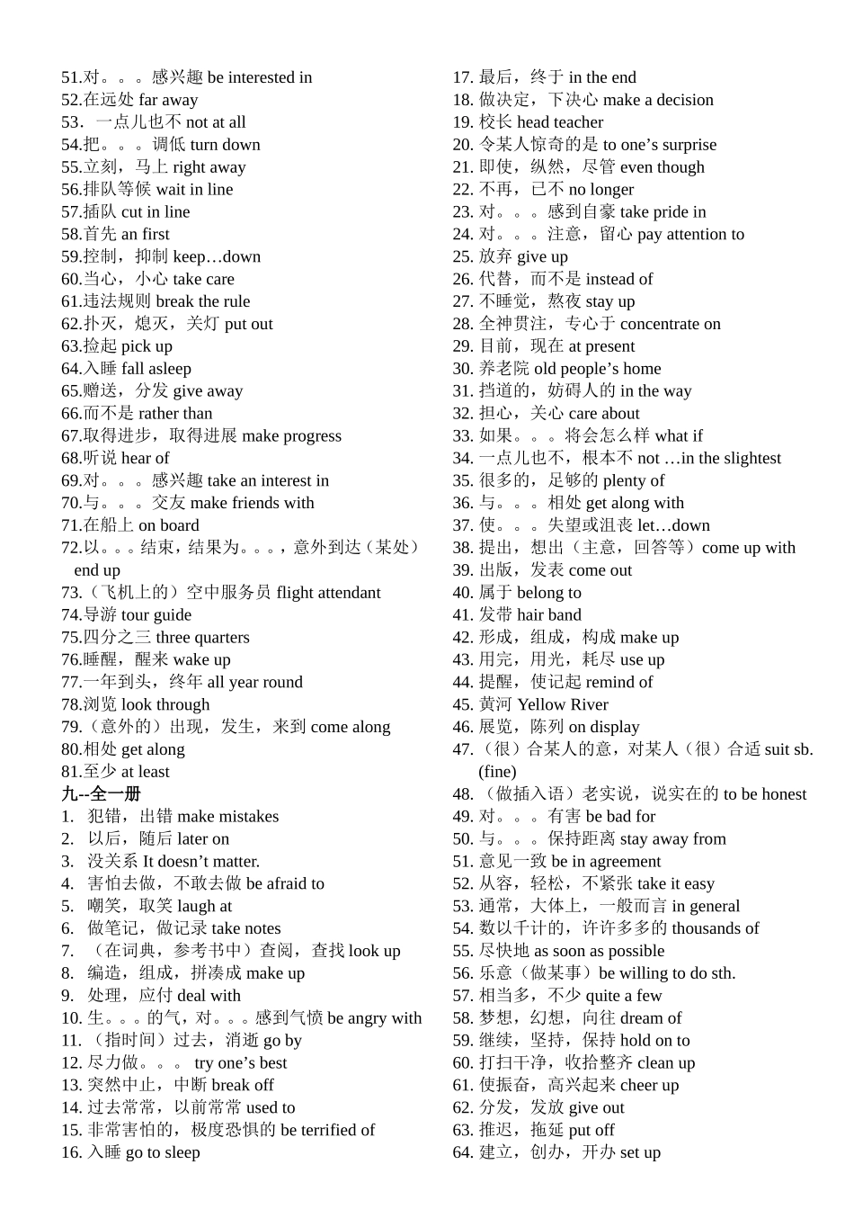 七到九年级英语单词_第3页