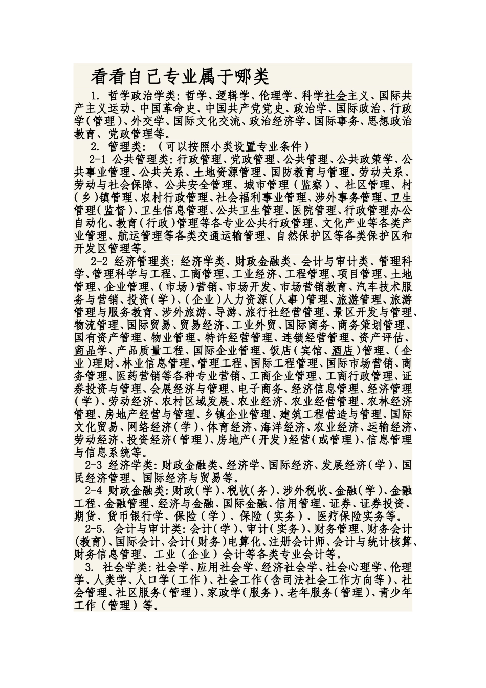 专业类型以及内容_第1页