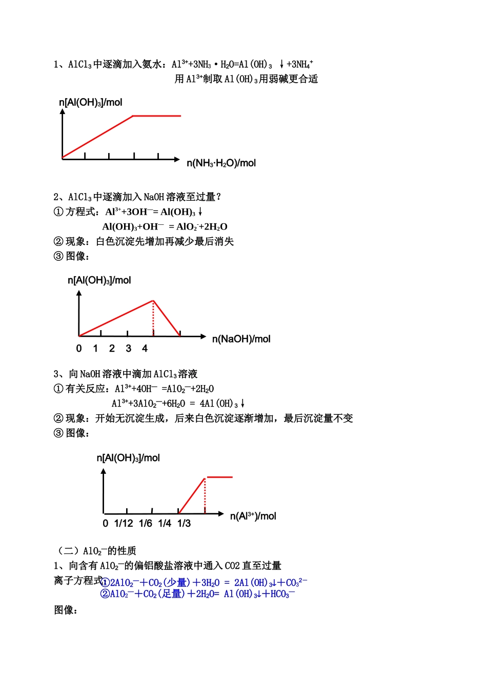 铝及其化合物知识点梳理_第3页