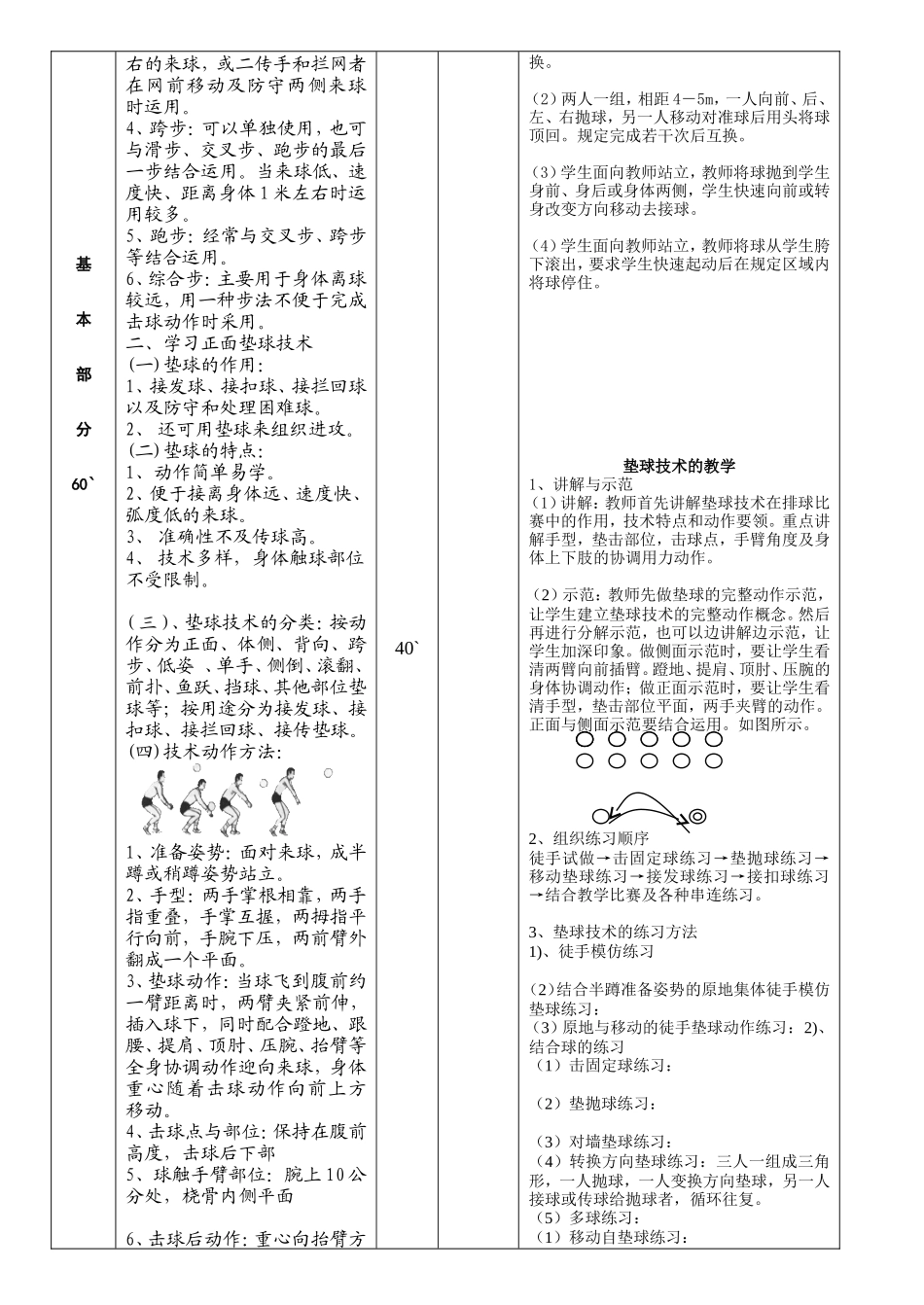 排球公共选修课教案　_第2页