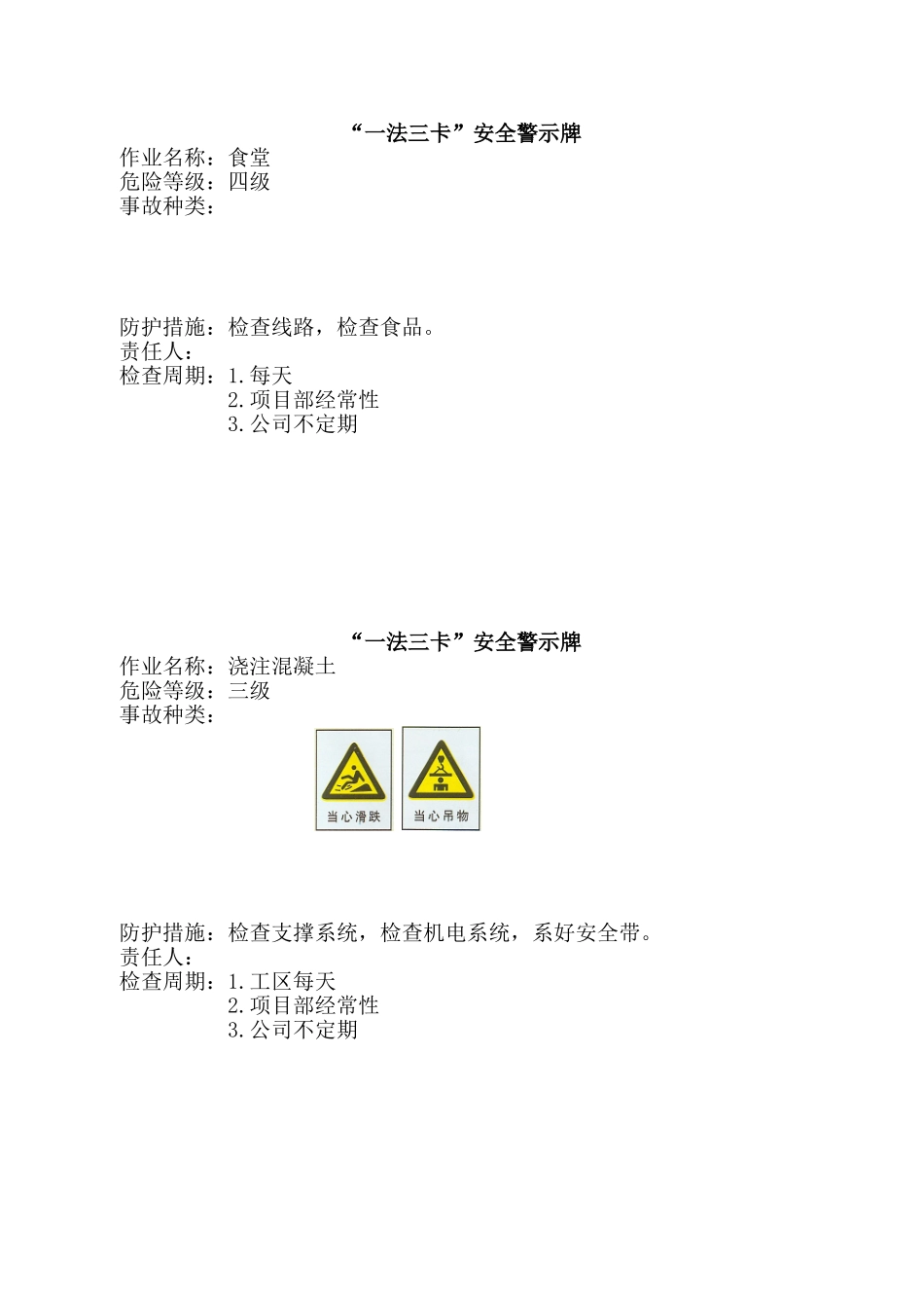 “一法三卡”安全警示牌规格尺寸根据现场施工区域规模自行决定_第3页