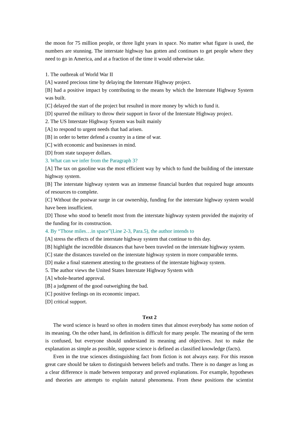 Unit 17 万事开头难测试题_第2页