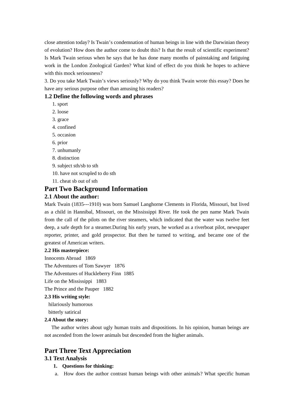 The Damned Human Race教学设计_第3页