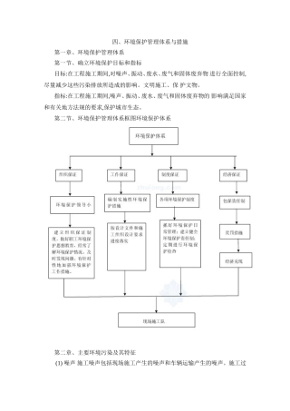 环境保护管理体系与措施 知识点梳理汇总