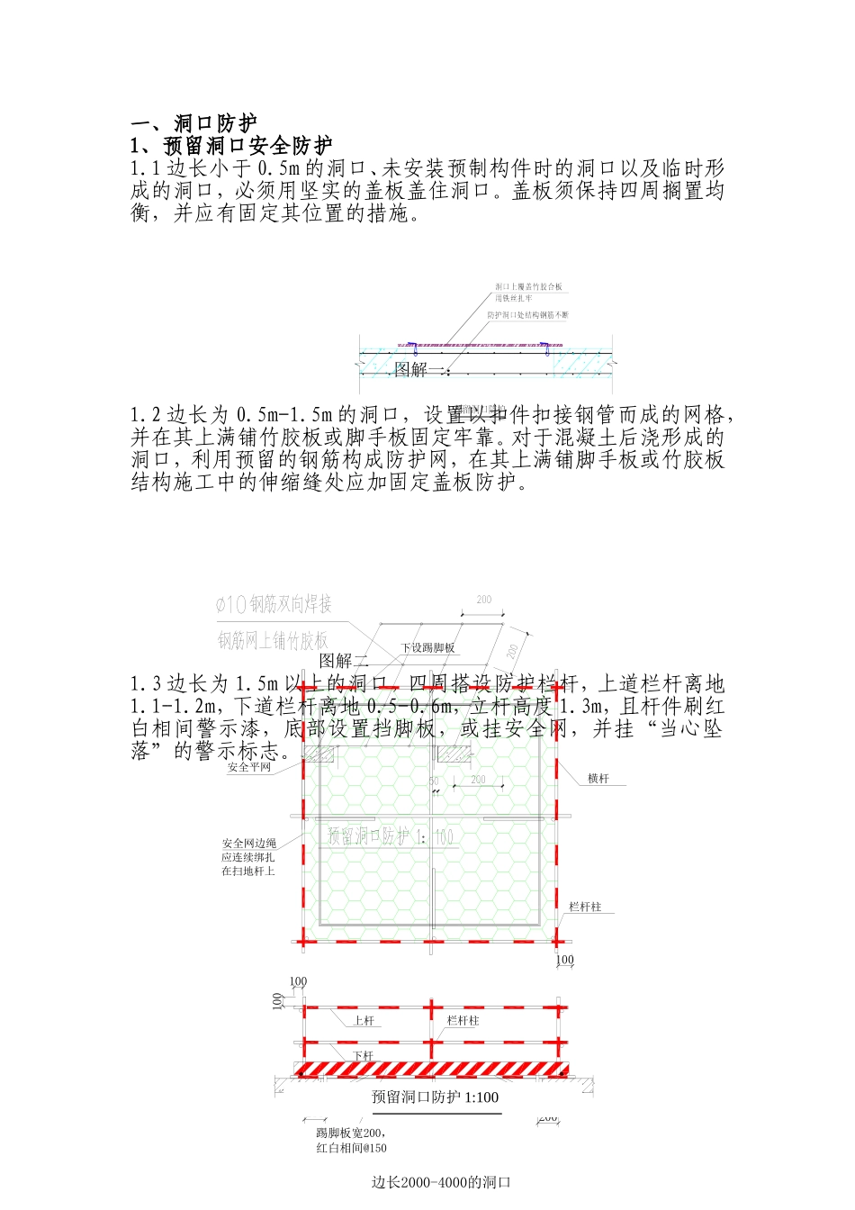 洞口防护施工组织设计_第1页