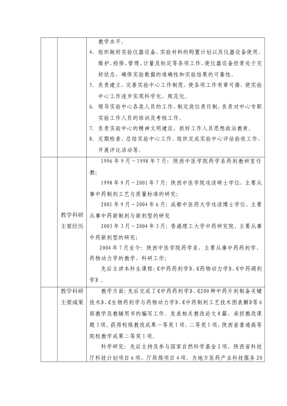 陕西高等学校本科实验教学示范中心申报书_第3页
