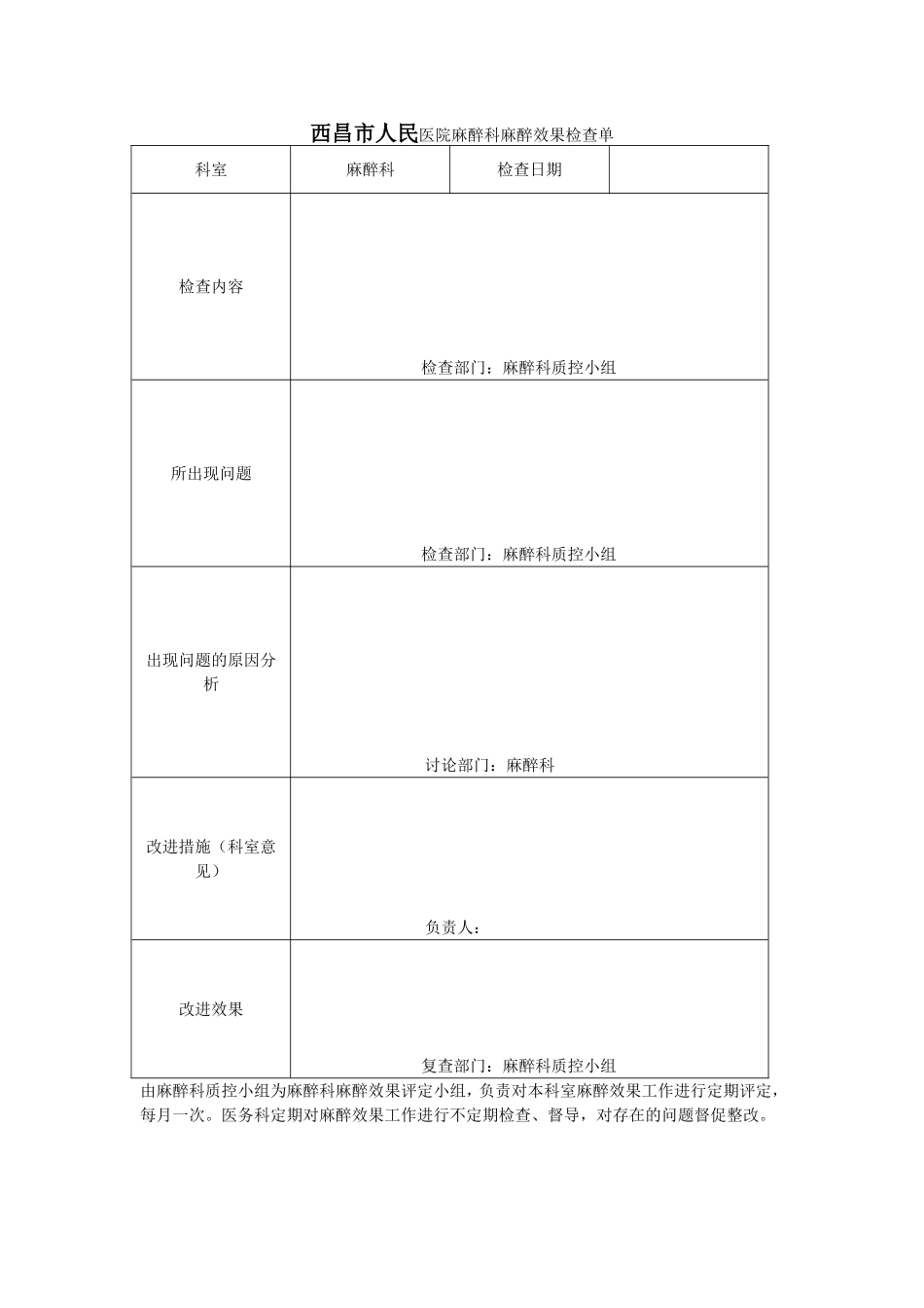 市人民医院麻醉效果评定表（麻醉科科内存档）_第3页