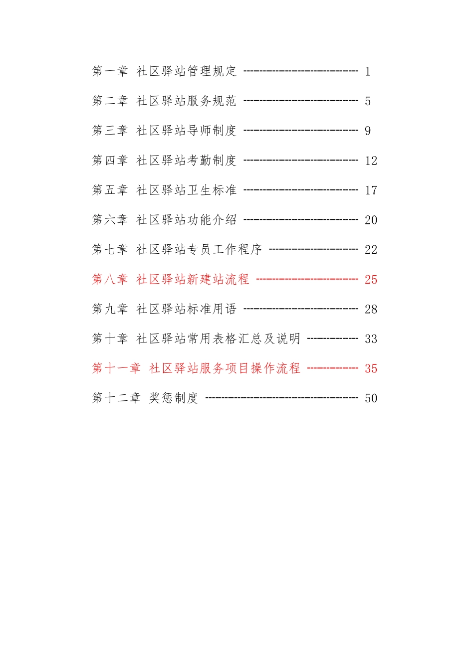 社区驿站规章制度手册_第2页