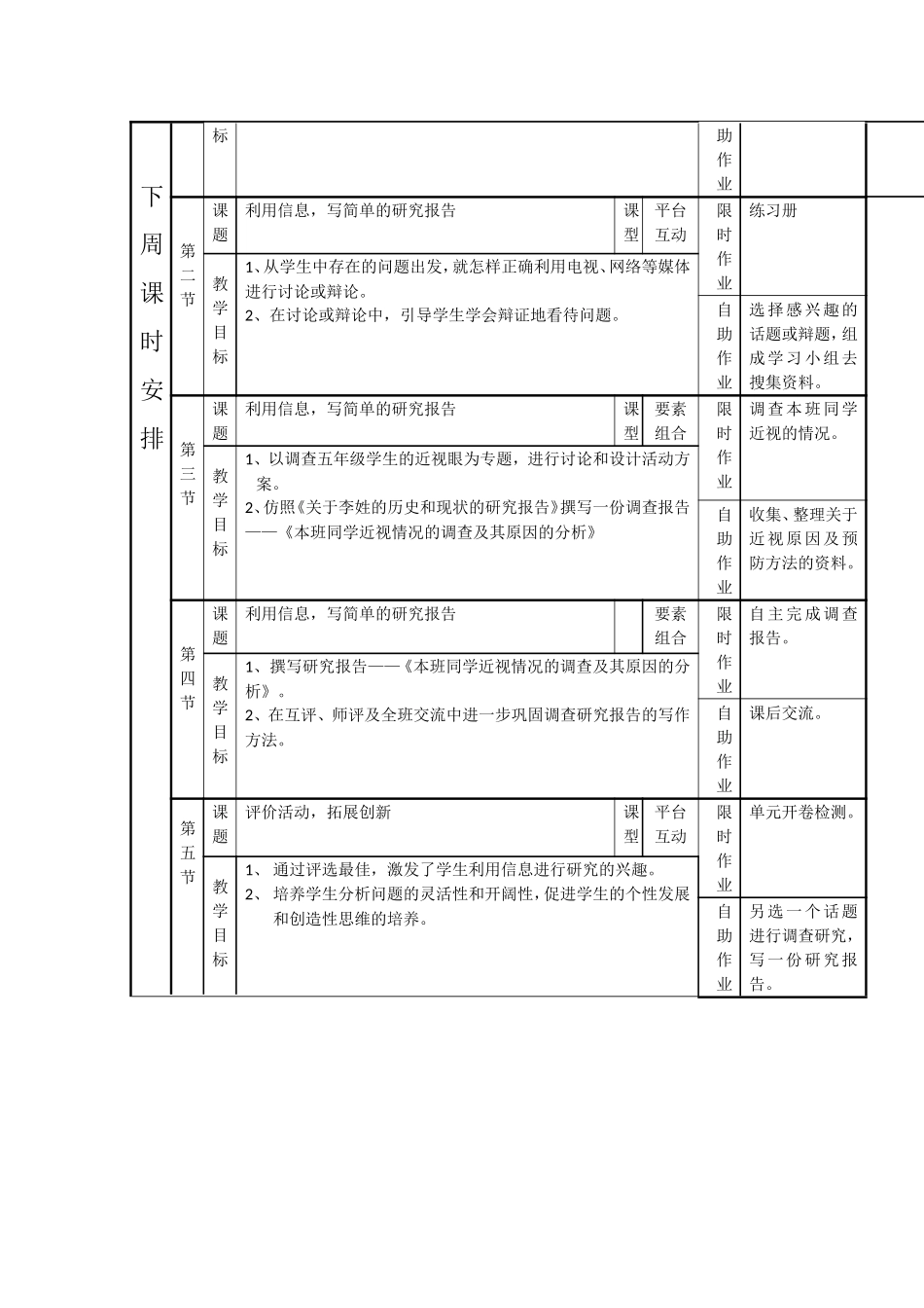 五年级语文组备课纪要第10周_第2页