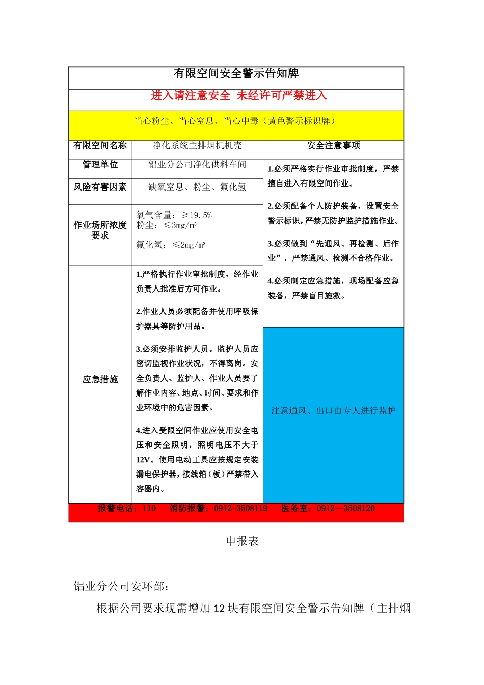 有限空间安全警示告知牌_第2页
