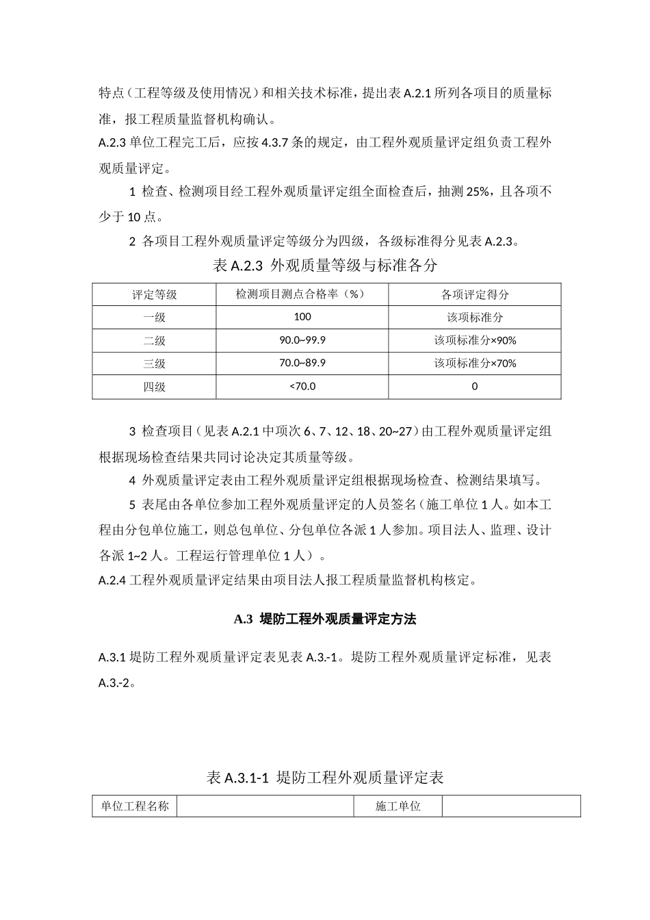 水利水电工程外观质量评定办法_第3页