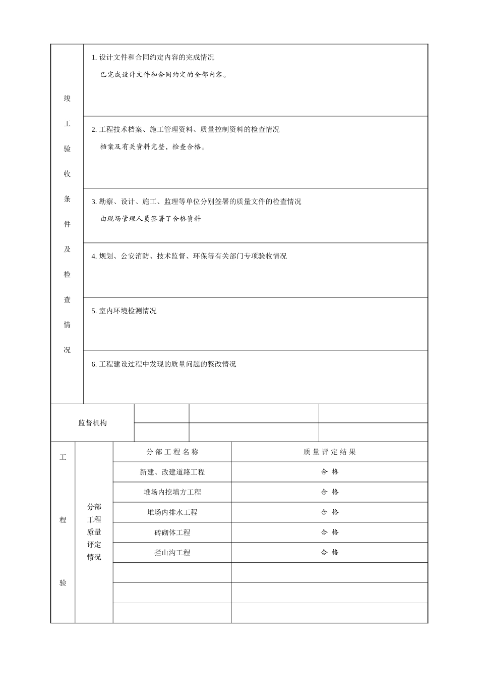 四川省房屋建筑工程和市政基础设施工程竣工报告_第3页