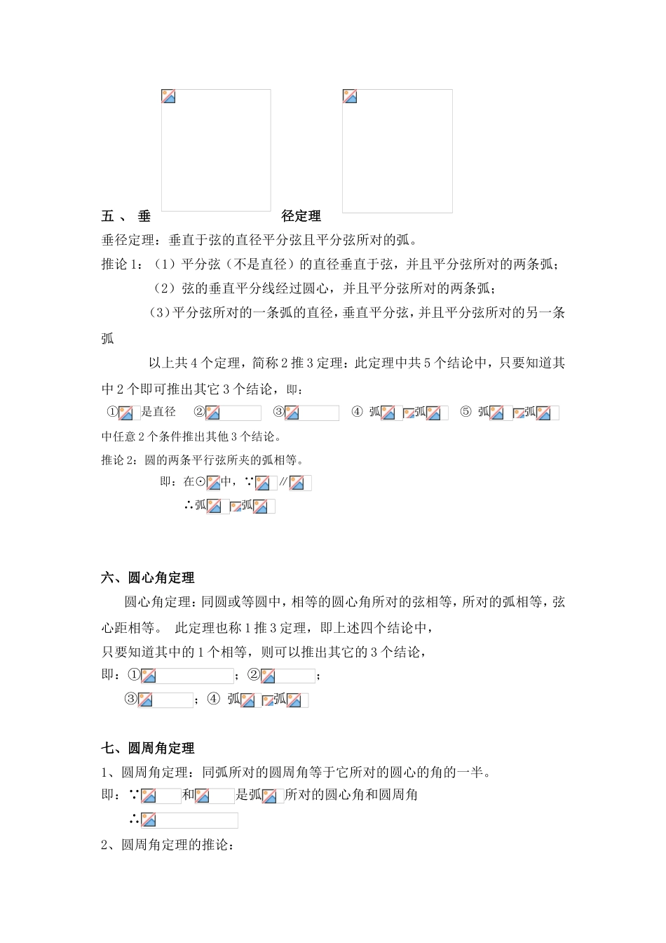 圆的概念知识点梳理汇总_第2页