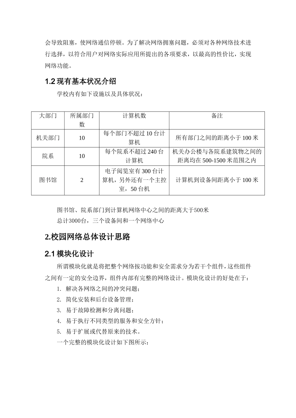 校园网建设方案设计  计算机专业_第3页