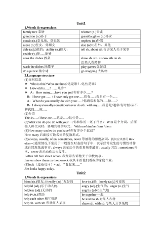 英语询问信息知识点梳理汇总