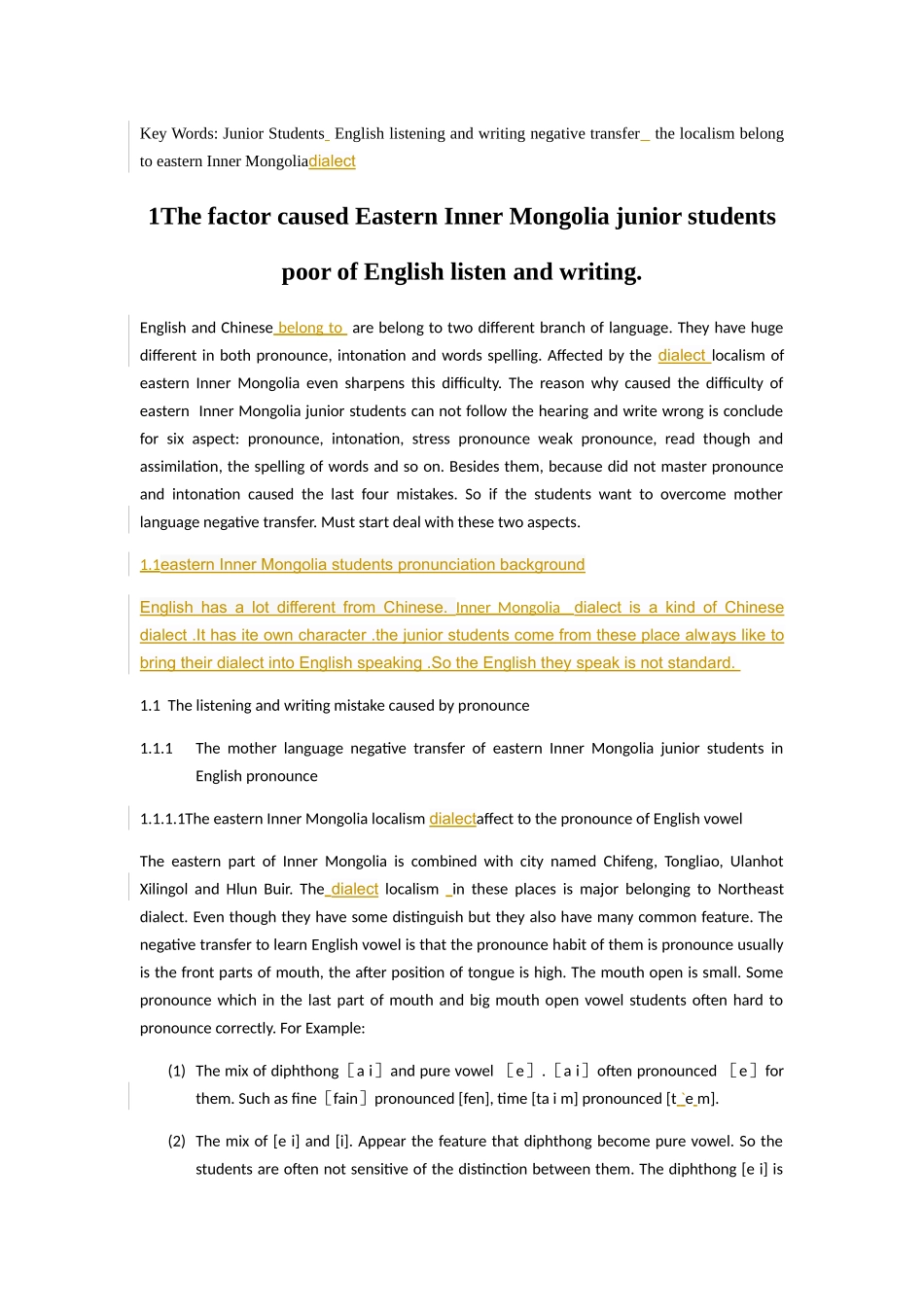 内蒙古东部地区大三学生英语听写过程中造成失误的原因分析研究_第2页