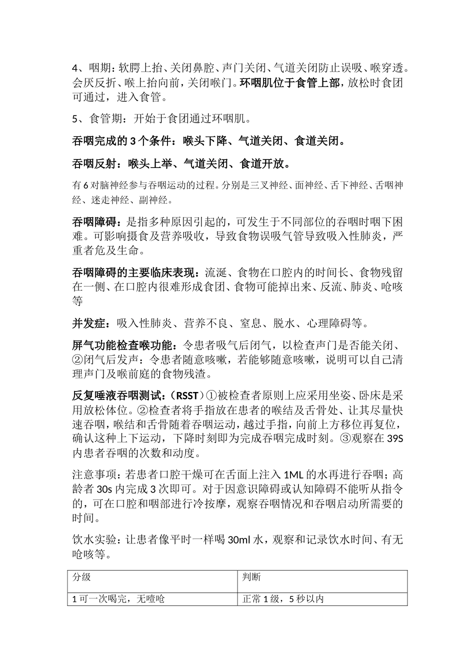 语言治疗学 吞咽障碍 知识点梳理汇总_第2页