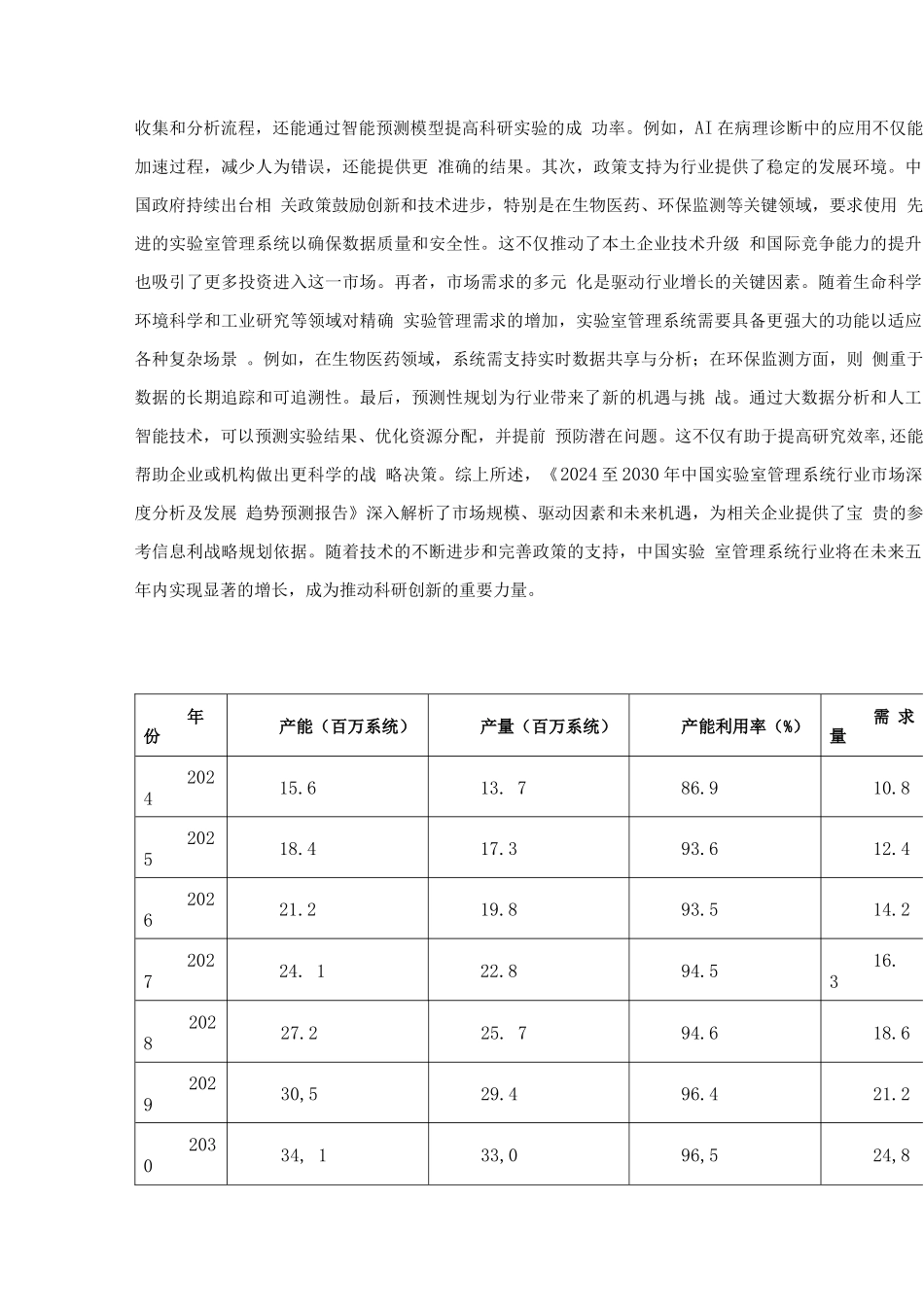 2024至2030年中国实验室管理系统行业市场深度分析及发展趋势预测_第3页